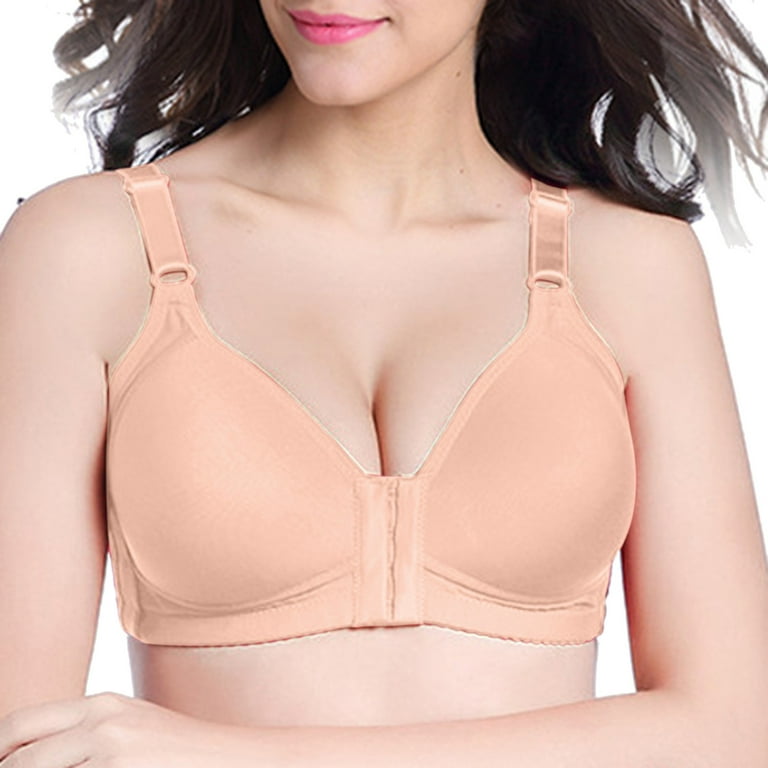 Cathalem Comfortable Full Coverage Bra for Women Bras with Soft Support  Regular and Plus Size Womens Bras Comfortable(Beige,95) 