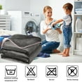 thumbnail image 5 of PiccoCasa 60"x78" Lightweight Blanket Fuzzy Microplush Fleece Bed Blanket, Grey, 5 of 6