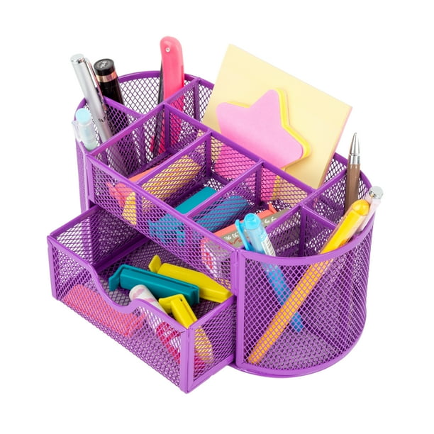 Pro Space Desktop Organizer Mesh Office Pencil Holder Desk Accessories