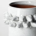 thumbnail image 6 of 7" Organic Style Whitewash Spikely Ceramic Vase, 6 of 6