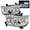 Ultra Shine Sterling Chrome Plated Housing, variant on AKKON - For Toyota Tundra Sequoia Black Dual Ring Projector LED Replacement Headlights Left/Right Lamps