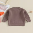 thumbnail image 4 of Letter Embroidery Pullover  Casual and Warm Sweater for Baby Girls, 4 of 9