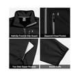 thumbnail image 4 of Little Donkey Andy Men's Half Zipper Pullover, Windproof Softshell MTB Mountain Bike Jacket for Cycling Golf Workout (Black S), 4 of 8