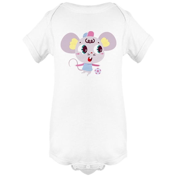 Mouse Playing Soccer Bodysuit Infant -Image by Shutterstock,  24 Months