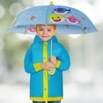 thumbnail image 3 of Nickelodeon Boys Umbrella and Poncho Raincoat Set, Baby Shark Boys Rain Wear For Toddler 2-3 Or Kids 4-5, 3 of 6