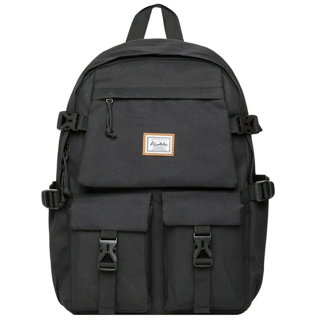 KAUKKO Stylish Laptop Backpack Multipurpose Daypack,18.72L(22 Black)