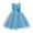 Blue, variant on Odeerbi 2025 Toddler Girls Color Net Yarn Bowknot Birthday Party Flowers Gown Kids Dresses