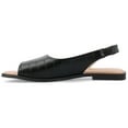 thumbnail image 3 of Journee Womens Brinsley Croco Texture Sling Back Flat Sandals, Widths Available, 3 of 9