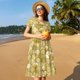 thumbnail image 4 of Balery Mermaid Fish Scale Vestidos sueltos de manga corta para mujer, vestidos de verano 2025, vestidos casuales de corte A con vuelo., 4 of 6