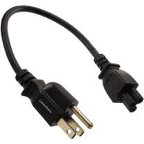 CablesOnline 1ft 3-Prong Laptop/Notebook Short AC Power Cable NEMA 5-15P to IEC