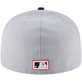 thumbnail image 4 of Men's New Era Gray Cleveland Indians Cooperstown Collection Wool 59FIFTY Fitted Hat, 4 of 6