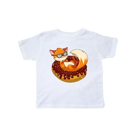 

Inktastic Fox Funny Donut Lover Gift Toddler Boy or Toddler Girl T-Shirt