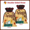 thumbnail image 2 of Rocae Happy Thanksgiving Day Print Christmas Drawstring Linen Gift Bag with Drawstrings Treat Bag Goody Present Bags for Christmas Party Favor, 2 of 8