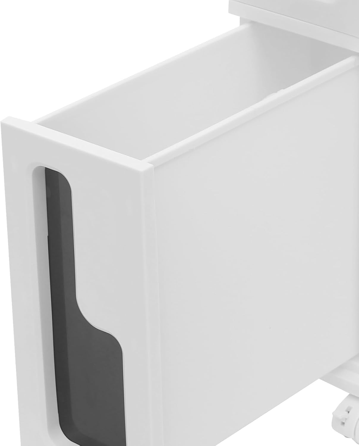 Storage Cabinet for Small Spaces, Over The Toilet Cabinet for Skinny Bathroom Storage Corner Floor (2-Tier)