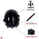 thumbnail image 3 of Casco de Protección Speed Rollers Scarby Negro Para Niño, 3 of 5