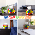 thumbnail image 2 of Magic Cube Tissue Box Cover | Big Bang Theory Props & Decor | Easy Use with Magnetic Bottom Lid to Keep Tissues Secure, 2 of 6