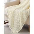 Mainstays Fall Foliage Knit Throw Blanket, OffWhite, Multiple Colors