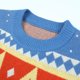 thumbnail image 3 of Jerséis de ganchillo para mujer, informal, muñeco de nieve, patrón de copo de nieve, cuello redondo, atuendo diario FLhrweasw Nuevo, 3 of 9