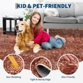 thumbnail image 6 of Living Room Rug 5x7 Washable Rug for Bedroom Boho Geometric Non Slip Farmhouse Neutral Rugs Soft Throw Rugs Low Pile Stain Resistant Carpet for Office Nursery Dining Room 5'x7' Brick Red, 6 of 8