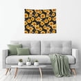 thumbnail image 6 of Bingfone Black Marble Pattern Sunflower Tapestry Wall Hanging Decor for Living Room Bedroom Dorm Classroom Office Decor 29x37 Inch, 6 of 8