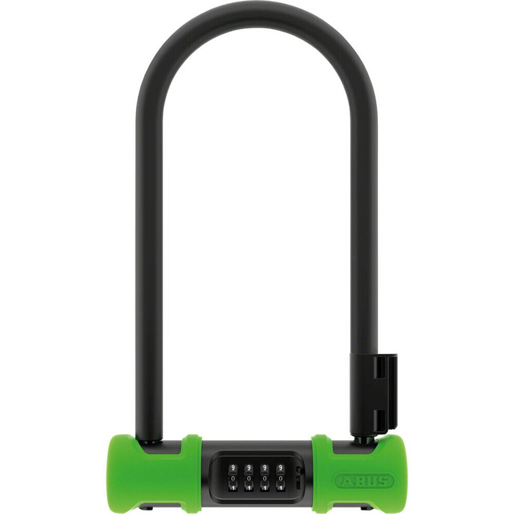 notificación texto Elástico ABUS Ultra 410 U-Lock - 4.3x9", Combination, Green, Includes bracket -  Walmart.com