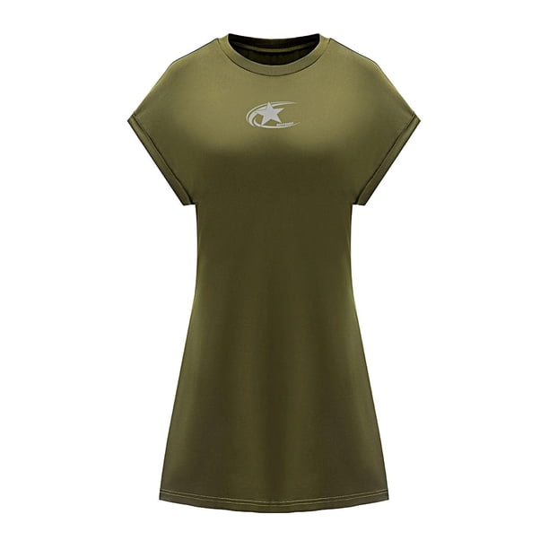 Vestido corto de verano para mujer, vestido informal clásico para adolescentes, para ir de compras y citas , m M