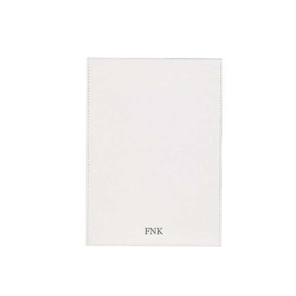 FNK Personal compact mirrors, Protable PU Leather Mirror Folding Desktop Makeup Mirror