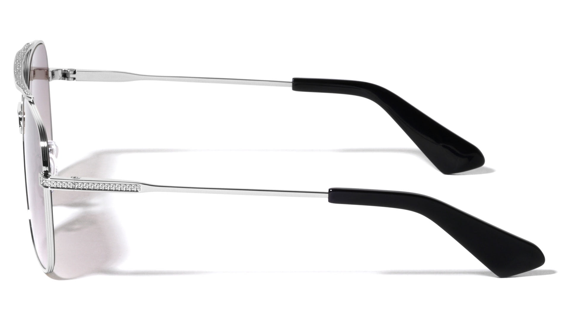 GLASS Lens Premium Square Pilot Metal Frame Sunglasses For Men Or Women UV400