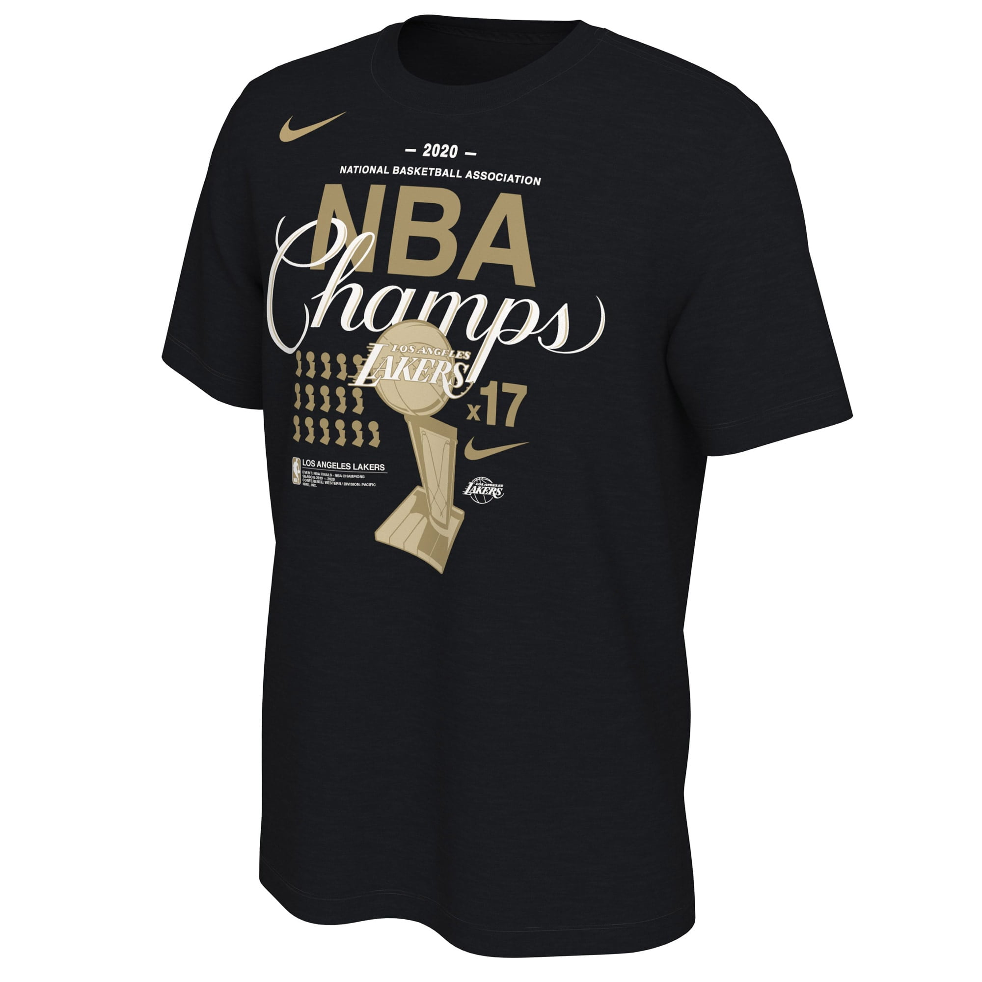 Los Angeles Lakers Nike Nba Finals Champions Ring T Shirt Black Walmart Com