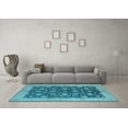thumbnail image 3 of Ahgly Company Indoor Rectangle Oriental Light Blue Industrial Area Rugs, 6' x 9', 3 of 4