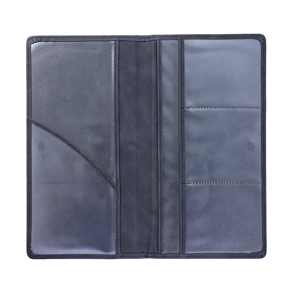 Qholemyo Waterproof Leather Card Wallet Driver License Holder ID Case Protector For Men And Women