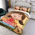 thumbnail image 3 of Millie la Magnífica Conjunto de sábanas temático, trío de piezas, cómodo y amigable con la piel, diseño único, regalo de decoración para el hogar para familiares, amigos y fans, 90 cm * 190 cm, 3 of 6