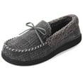 thumbnail image 3 of VONMAY Men's Moccasin Slippers Fuzzy House Shoes with Whipstitch Indoor Outdoor, 3 of 7