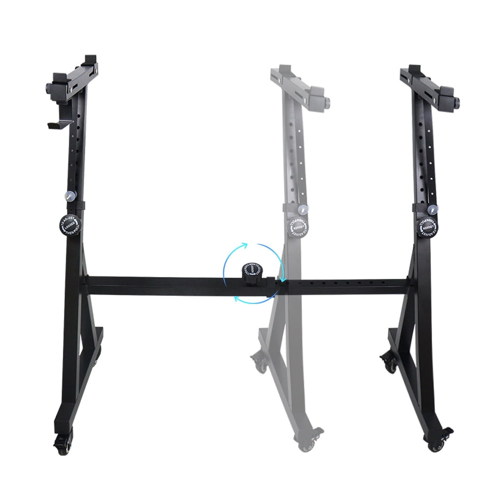 Heavy Duty Folding Keyboard Stand,Sturdy Reinforced Z Design w/ Adjustable Width & Height, Digital Piano Stand, Fits 54-88 Key Electric Pianos & Used for Travel & Storage,250 Pounds Load Capacity