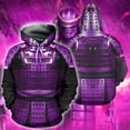 thumbnail image 5 of Sudadera con capucha con estampado 3D de samuráis para hombre, sudadera con capucha con gráfico de caballeros de armadura, sudaderas geniales de moda para niños, suéter superior Harajuku de invierno, 5 of 5