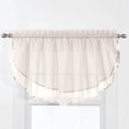 thumbnail image 2 of Belle Maison USA, LTD. Elegance Voile Layered Ascot Curtain Valance 60" x 24", 2 of 4