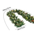 thumbnail image 3 of AuroraX Bohemian Christmas Garlands with Light Decorative Acrylic Pinecone and Berry Garland 78.7" Hanging Pastel for Birthday,Porch,Home Decor, 3 of 6