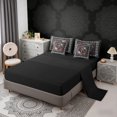 thumbnail image 5 of Erosebridal Tree of Life Twin Bedding Sets, Bohemian Aztec Mandala Bedding Comforter Set, Black Gray Red, Black Reversible 7-Piece, 5 of 6