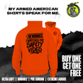 thumbnail image 2 of Watched the Safety Videos - Safety Orange Hi-Vis Hoodie Workwear, 2 of 2