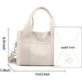 thumbnail image 3 of Canvas Tote Bags for Women Shoulder Hobo Bags Handbags Purse Big Satchel Purses Multi-pockets Casual Work Bags 2023, 3 of 6