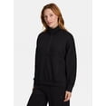 thumbnail image 2 of Reebok Women's Momentum 1/2 Zip Sweatshirt, Sizes XS-4X, 2 of 7