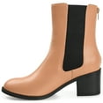 thumbnail image 2 of Journee Womens Tayshia Back Heel Zip Stacked Heel Booties, 2 of 8
