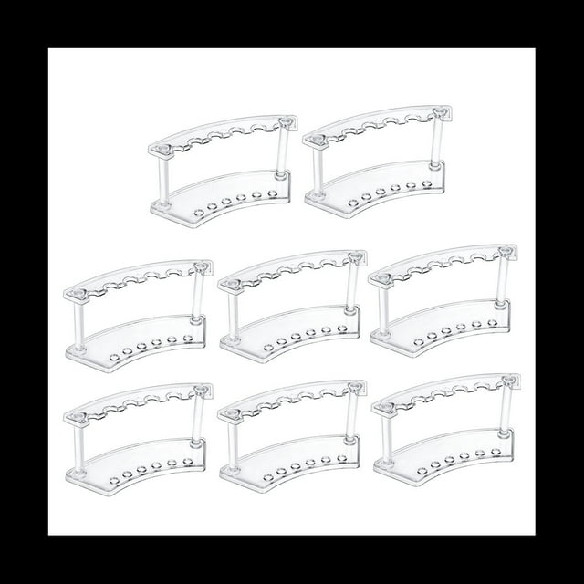 Paquete 8 Soportes ExhibicióN BolíGrafos AcríLicos, Soporte para BolíGrafos 6 Ranuras, Organizador Estantes para Brochas Maquillaje para Escuela, Oficina, Hogar, Tienda