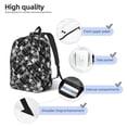 thumbnail image 4 of Lsque Seamless Pattern With Skulls Pattern Canvas Daypack, Durable Backpack, High-quality Versatile Backpack,Vintage Compact Backpack-Medium, 4 of 6