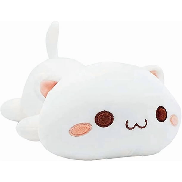 Cat Plush Pillow Cute Kitty Stuffed Animal Plush ToyKitten Kitty Very Soft Anime Kawaii Cat Plush Hugging Pillow for Kids