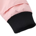 thumbnail image 6 of Hiheart Boys Girls Water Resistance Hooded Jackets Unisex Cotton Lined Mid-Length Rain Jackets Pink 3T, 6 of 7