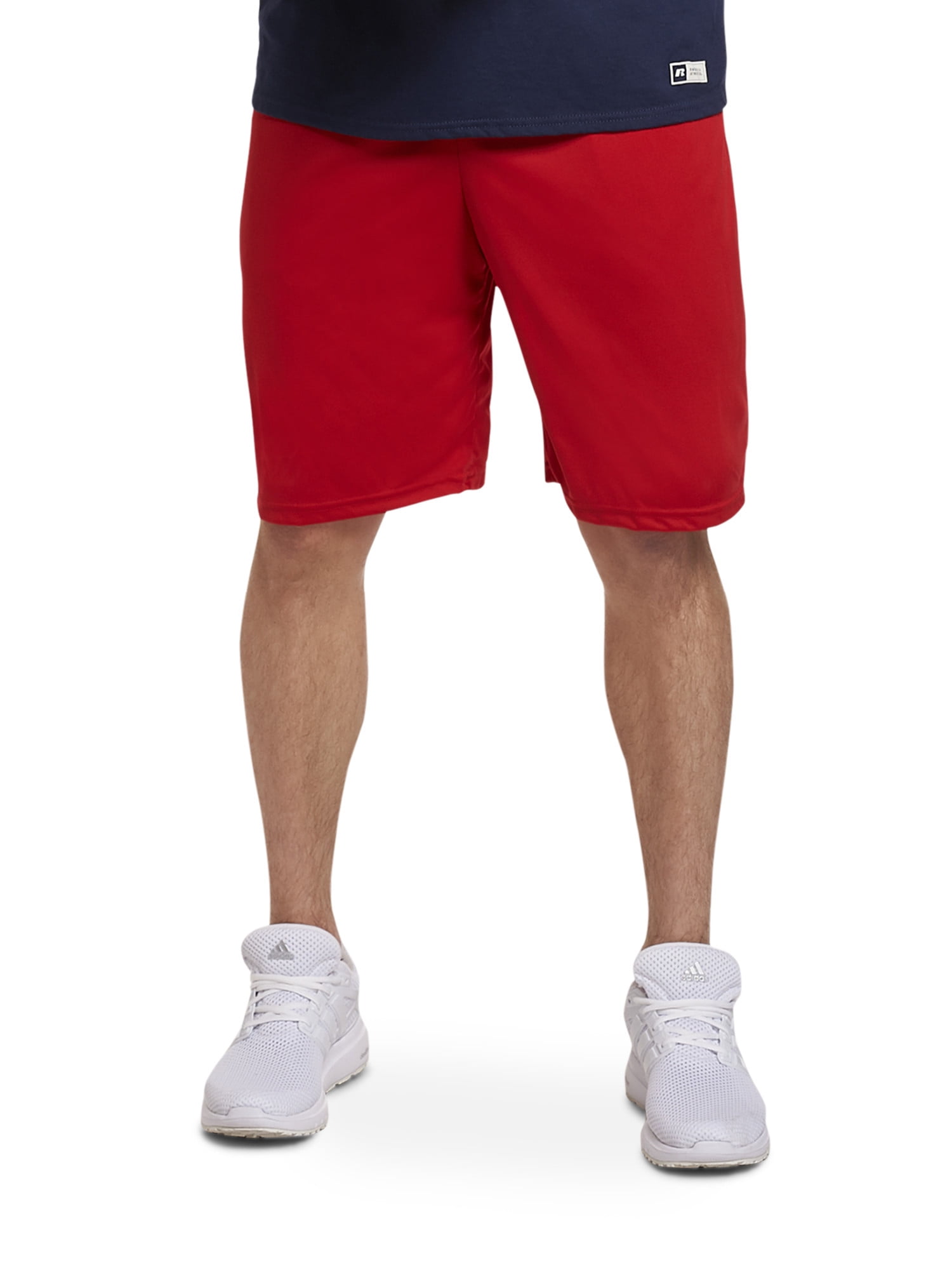 Men's S-XL 2XL 3XL Cotton Gym Shorts 10" Inseam with Pockets Russell Athletic 