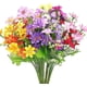 thumbnail image 1 of Nvzi 6 ramos de flores artificiales de margaritas falsas con hojas, plantas de margaritas de seda multicolor,bodas, fiestas y jardines, 1 of 5
