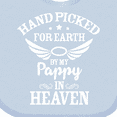 thumbnail image 4 of Inktastic Handpicked for Earth by My Pappy in Heaven with Angel Wings Boys or Girls Baby Bib, 4 of 4