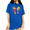 Blue, variant on UNISHE Halloween Bow Graphic Tee Women's Short Sleeve Crewneck Seasonal Print T-Shirt